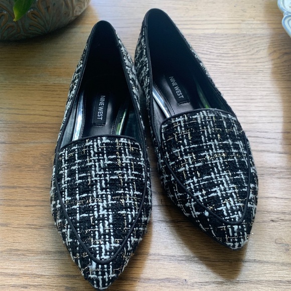 Nine West Womens Abay 2 Black Smoking Loafers size 5.5 NWB - Picture 4 of 9